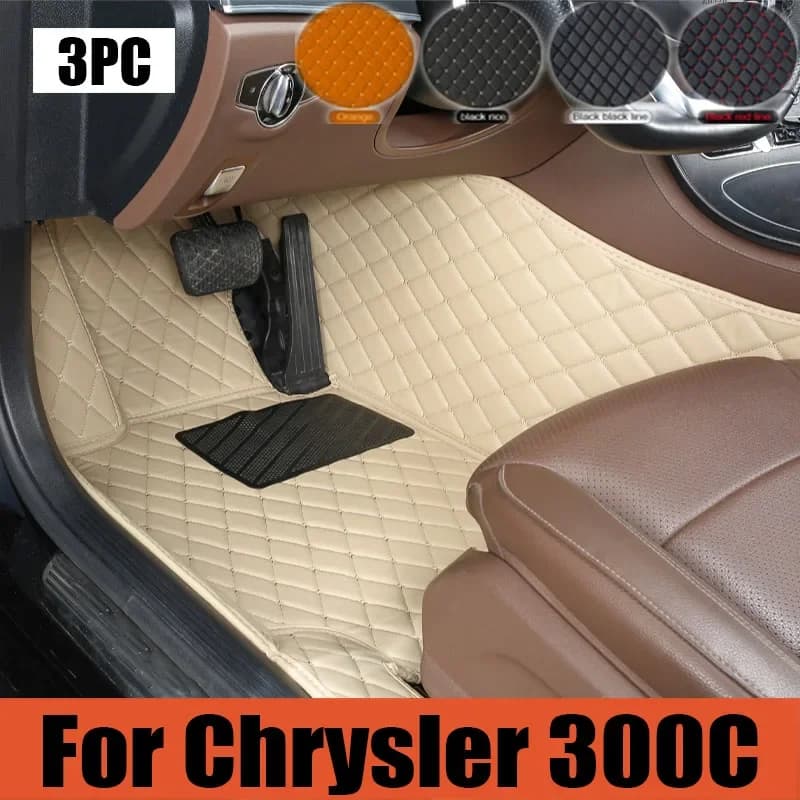 Tappetini per auto originali per Chrysler 300 300C 2004 ~ 2010 Tappeti antiscivolo Tappetino in pelle Tappeti Pad Tappetino per bagagliaio per auto Tappetino anti-sporco