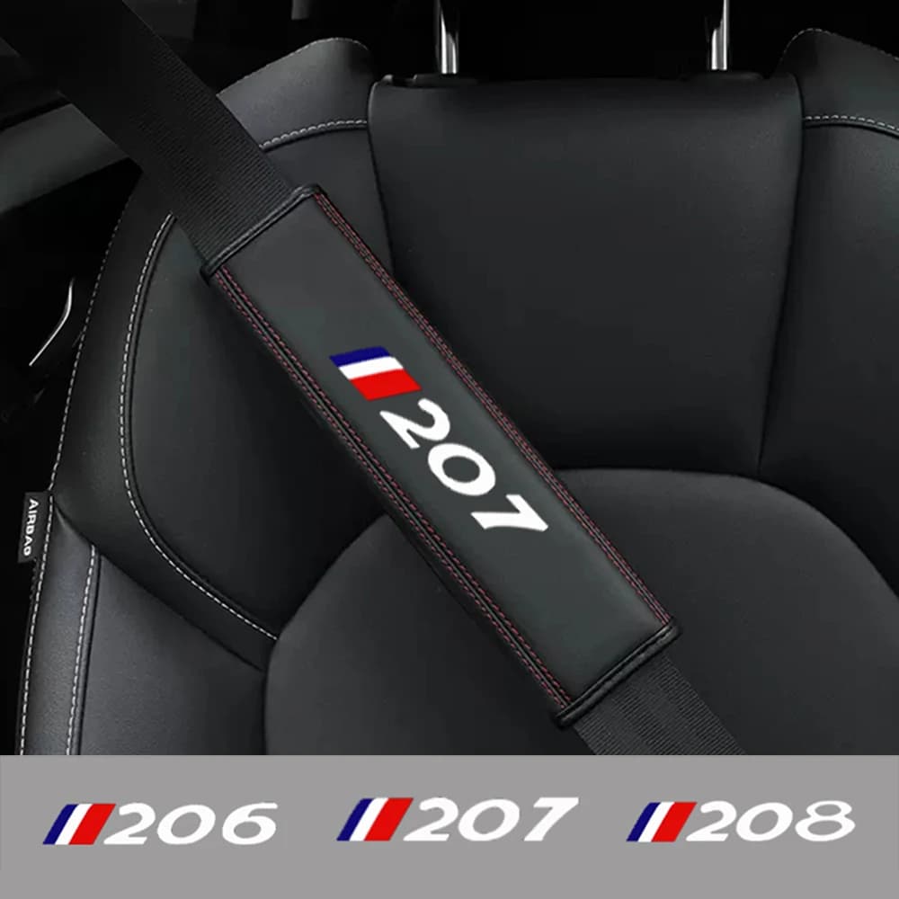 1 pz auto cintura di sicurezza spalla copre multifunzione confortevole guardia cuscino del collo di sicurezza per Peugeot 206 207 208 accessori auto