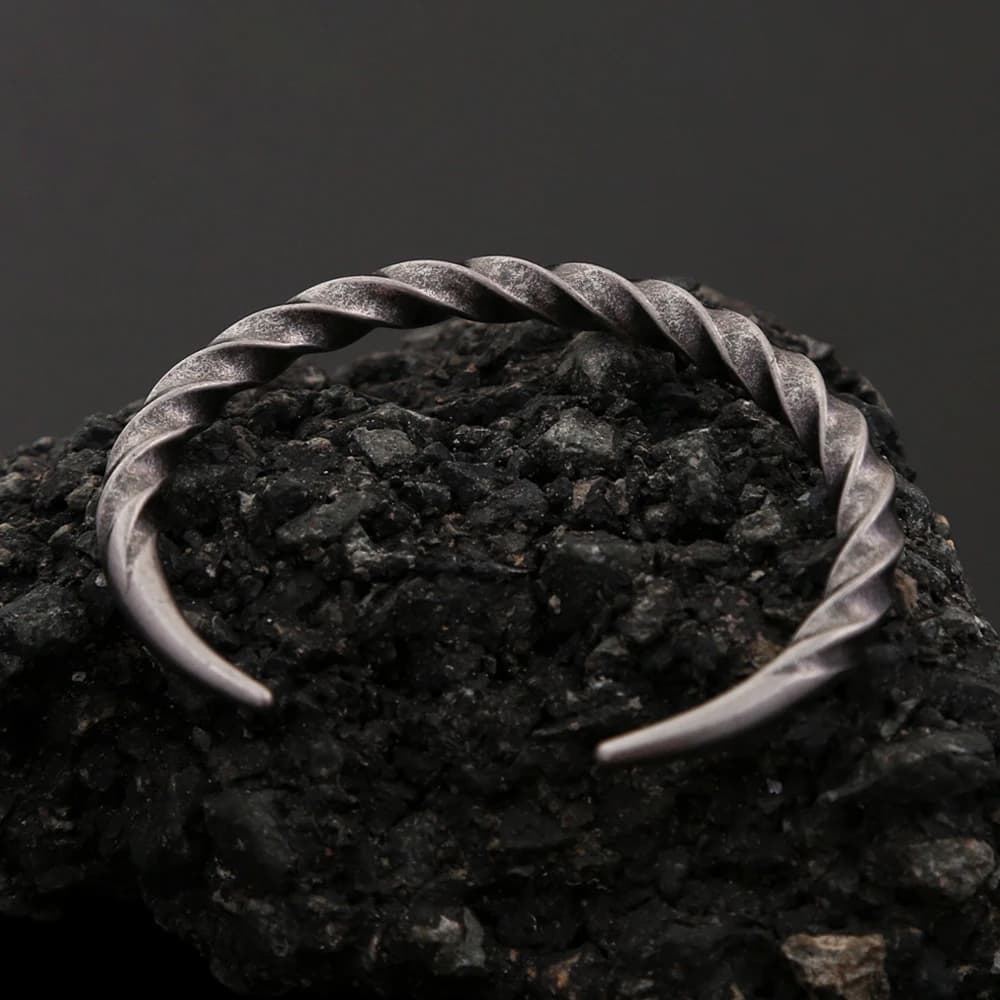 Braccialetti twist in acciaio inossidabile 316L vintage di moda Bracciale semplice punk hip-hop per regali di gioielli per feste da uomo Dropshipping