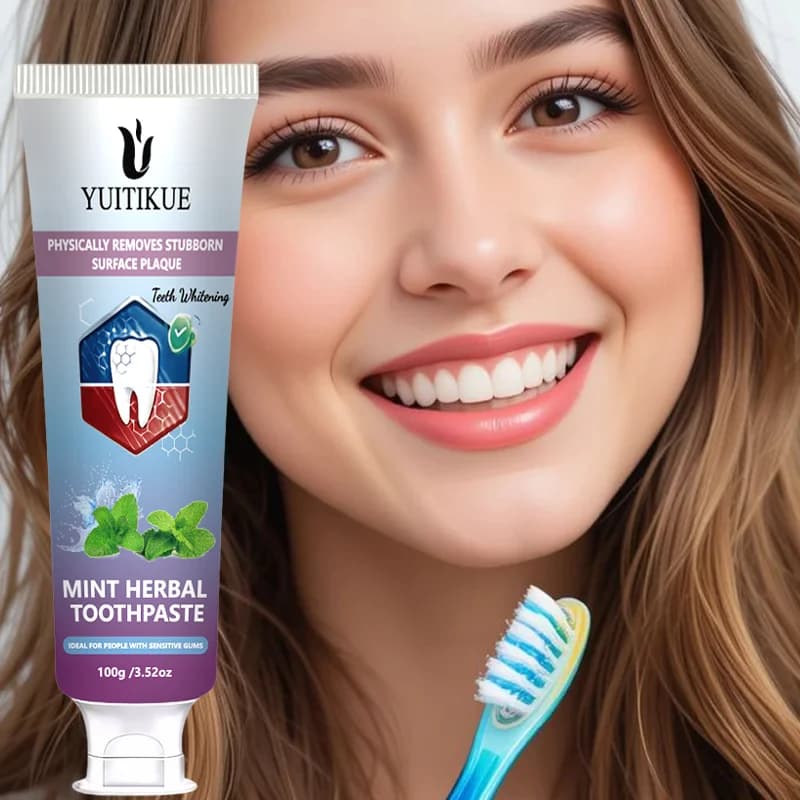 YUITIKUE mint herbal toothpaste | Physically removes plaque and whitens teeth | Ideal for sensitive geniuses 100g