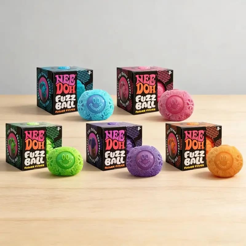 Nuovo Giocattolo Antistress Nee Doh Fuzz Ball, Morbido e Soffice, Portatile, Allevia l'Ansia, Giocattolo Squishy Decorativo e Regalo