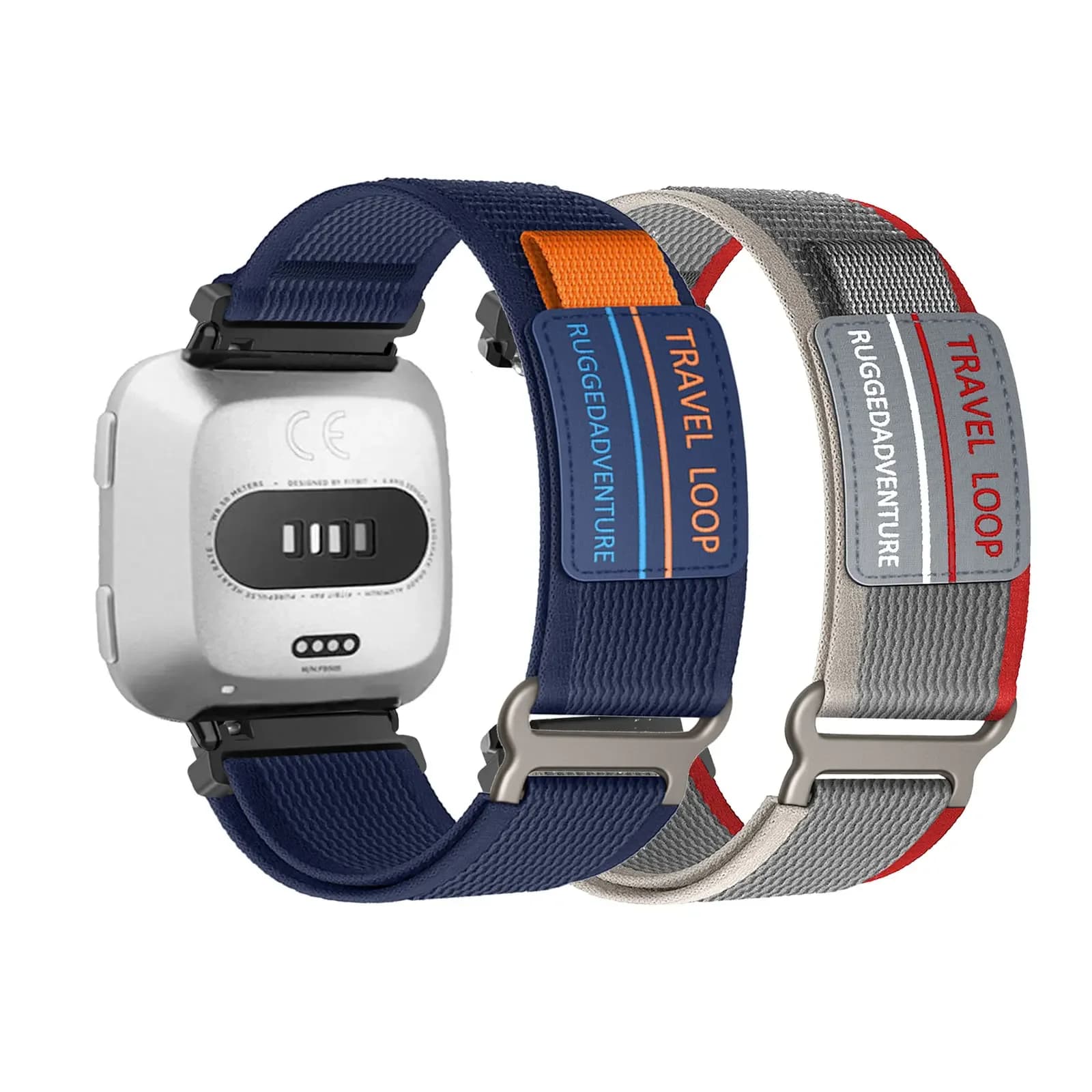 2 cinturini in nylon con velcro per cinturino Fitbit Versa 2/Versa/Versa Lite/Versa SE per uomo e donna