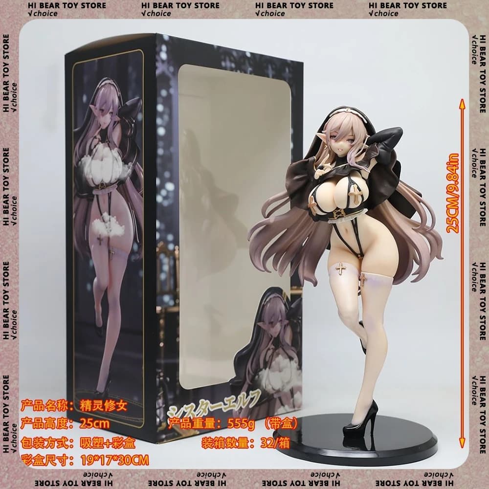 Statuetta Elfo Sorella da 25 cm, Figurina Sexy da Collezione, Bambola Decorativa da Scrivania, Modello da Collezione, Giocattolo, Regalo di Compleanno