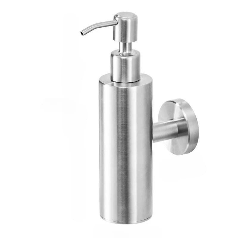 Dispenser di sapone manuale Dispenser di sapone liquido rotondo quadrato per montaggio a parete in acciaio inossidabile oro nero per cucina e bagno