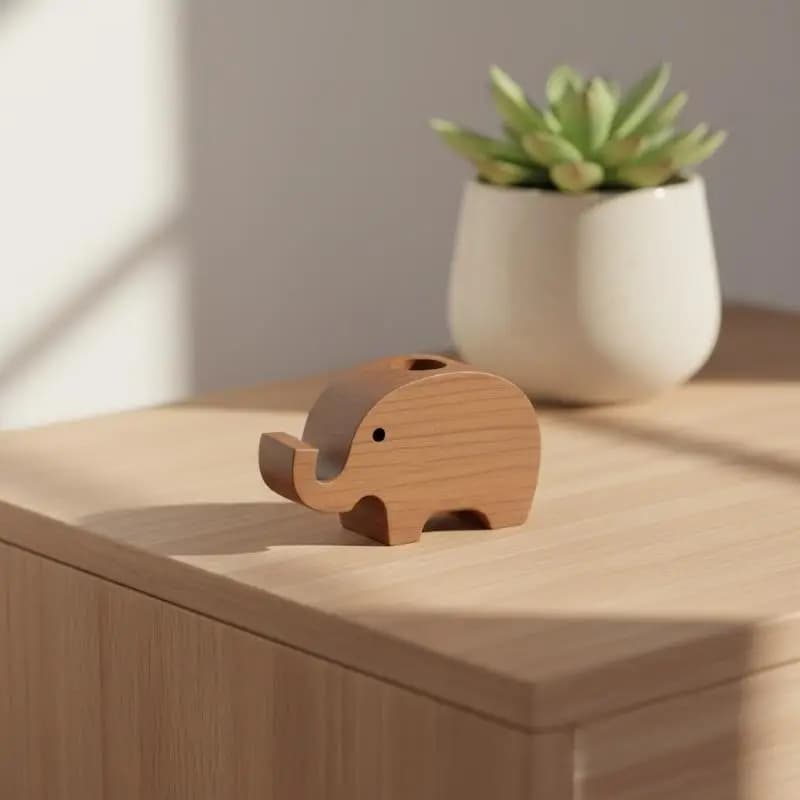 Decorative Wooden Elephant Essential Oil Diffuser Handmade Brings Nature's Aroma to Your Living Space