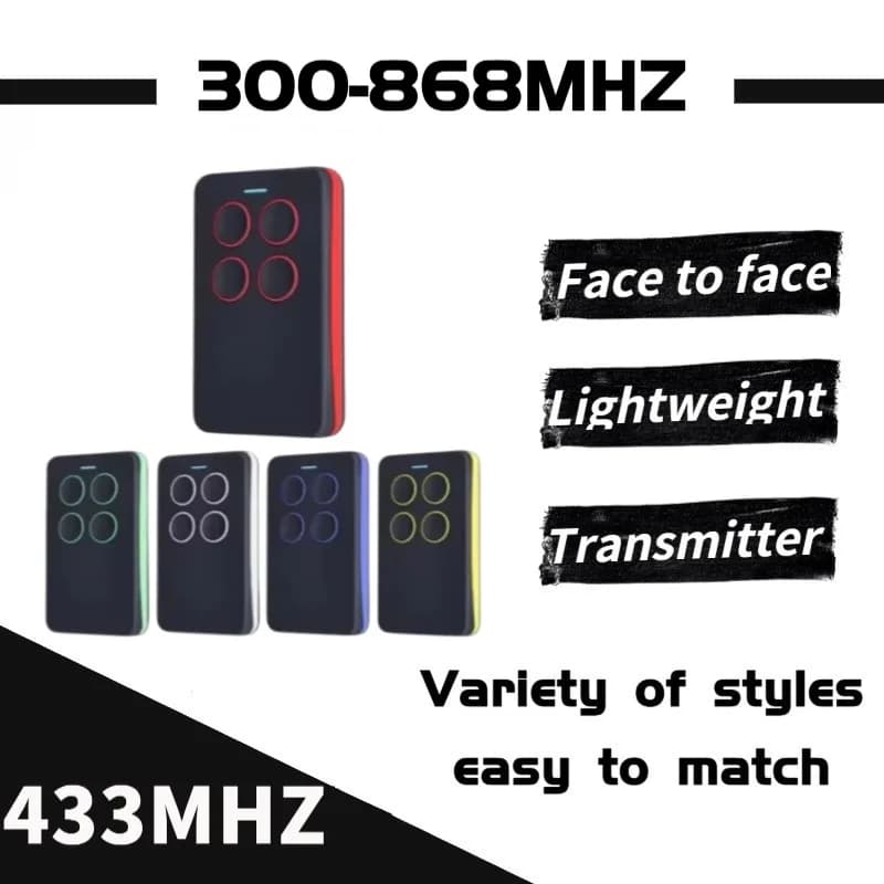 Telecomando multifrequenza 300-868MHZ Rolling code porta garage e replicatore porta