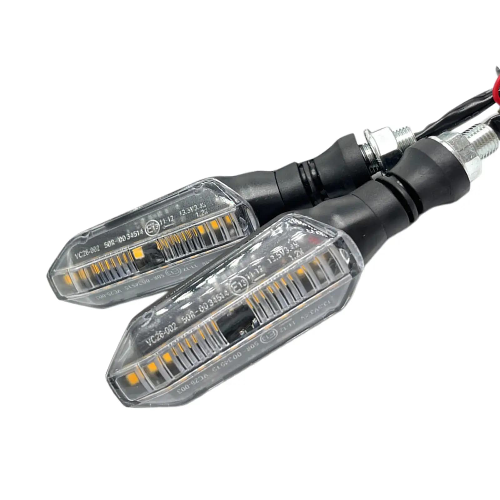 Indicatori di Direzione a LED per Moto con Effetto Acqua Corrente, Luci di Segnalazione Universali in ABS Durevole per Honda