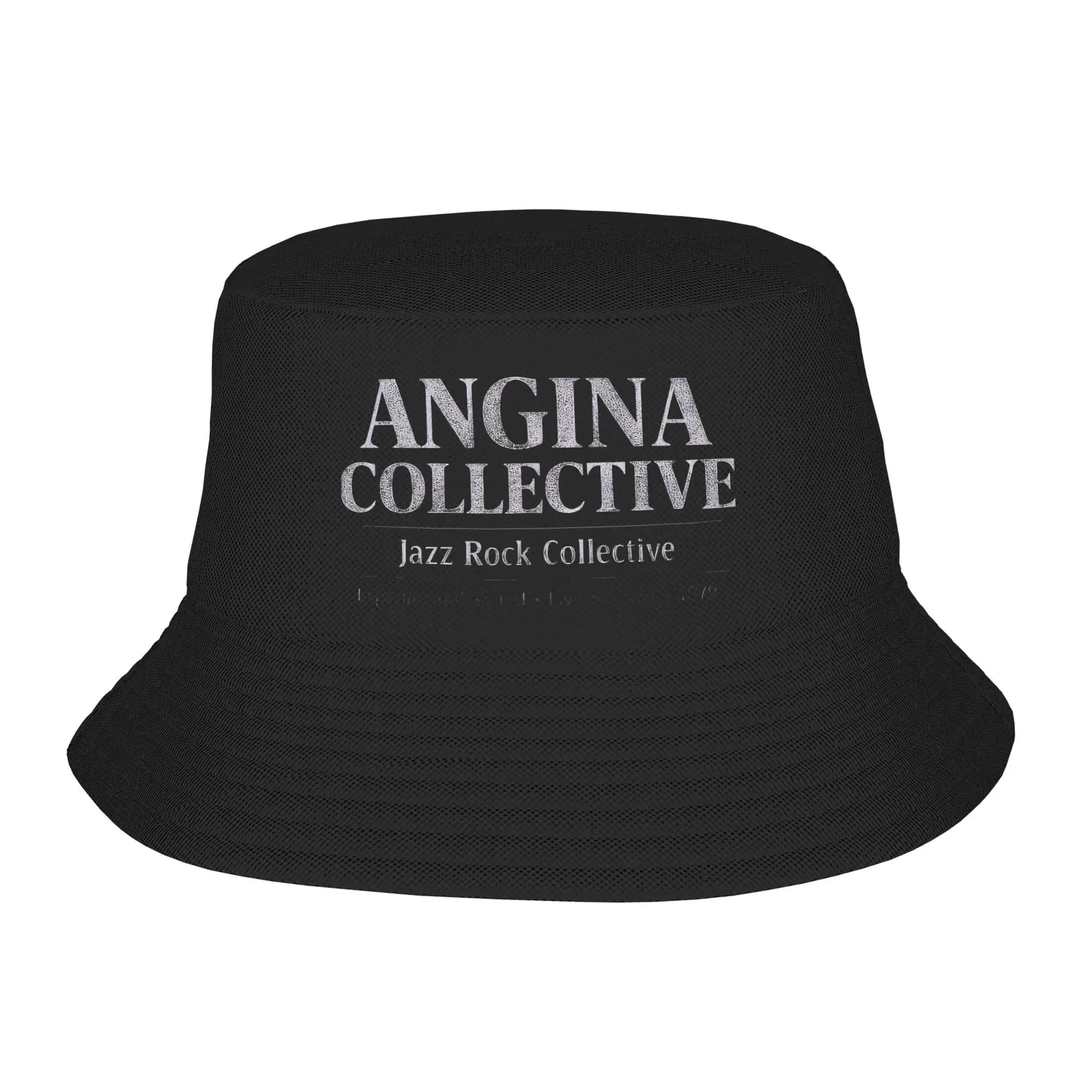 Angine de Poitrine unisex fisherman hat, vintage holiday hats, streetwear folding hats printed with sun protection