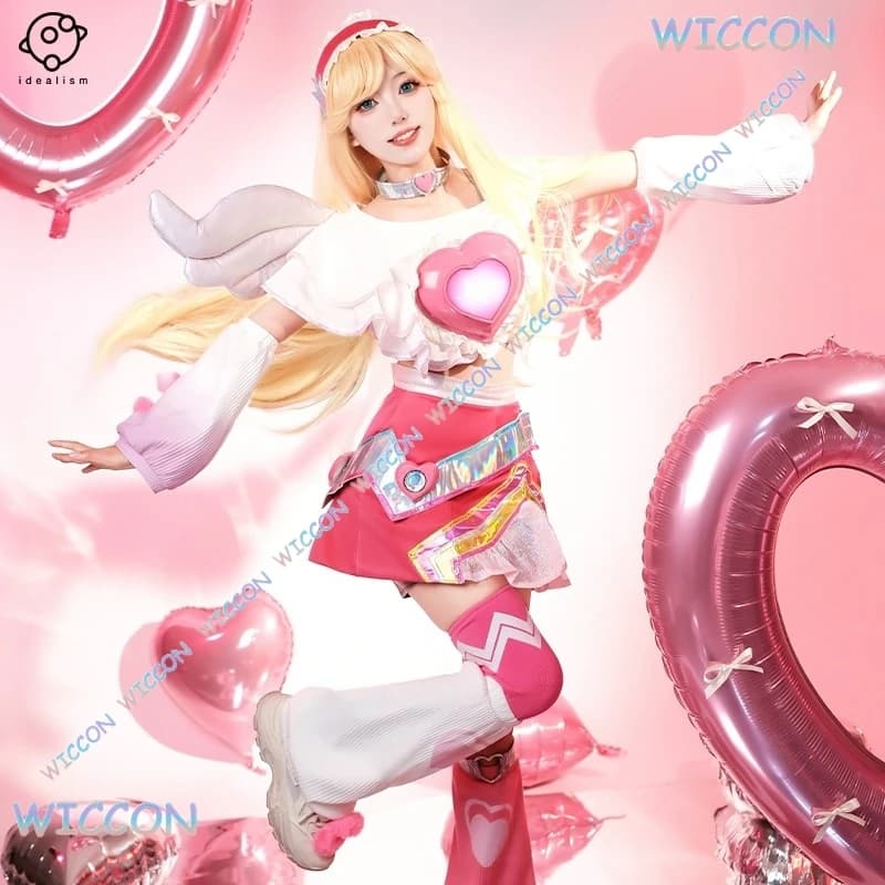[MAGCOS] Anime Coppia Outfit Lux Valentine Costume Cosplay Amore Tema Gioco di ruolo Vestito Ragazze Festa Convenzione Ha