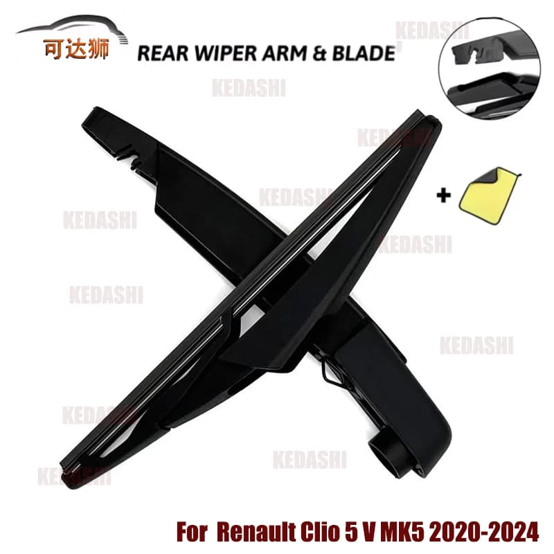 Kit Spazzola e Braccio Tergicristallo Posteriore da 8 Pollici per Renault Clio 5 V MK5 2020 2022 2023 2024 - Pulizia Finestrino Posteriore