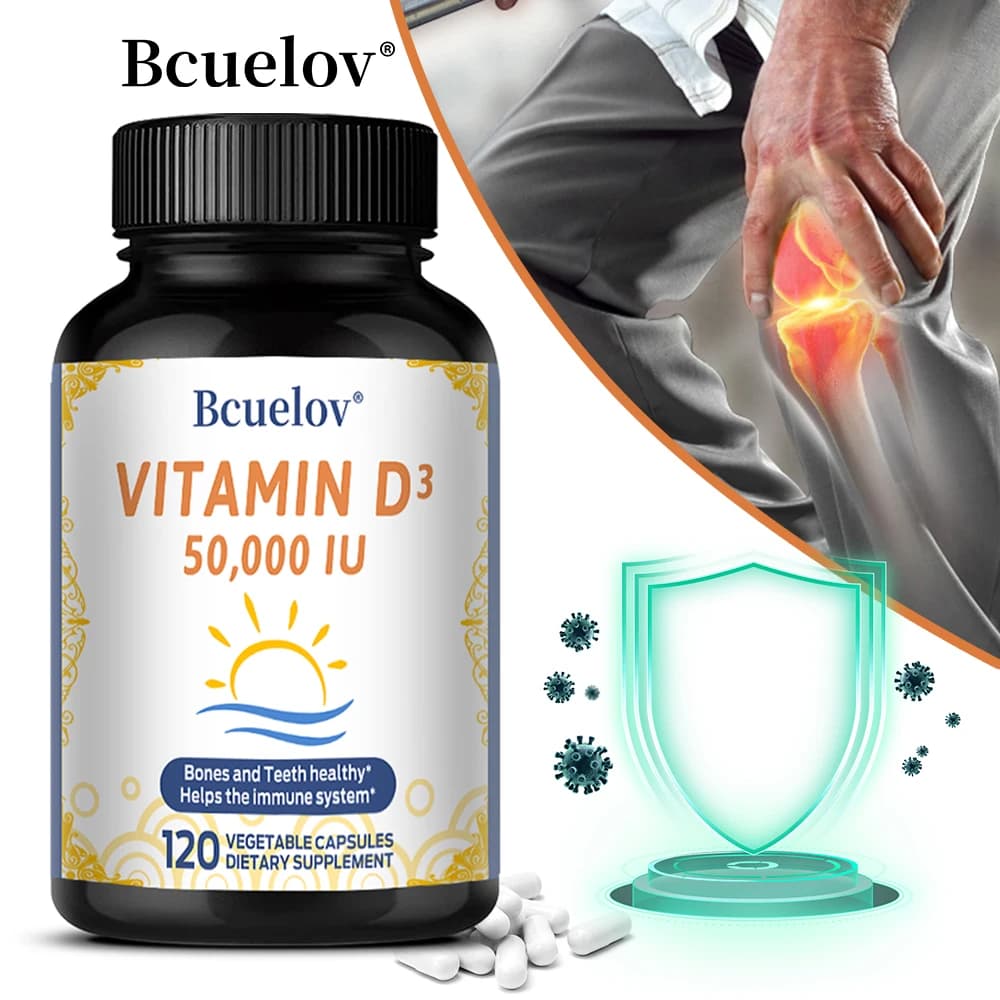 Vitamin D Supplement - Supports Strong Bones & Immune Health - Gluten Free Non-GMO