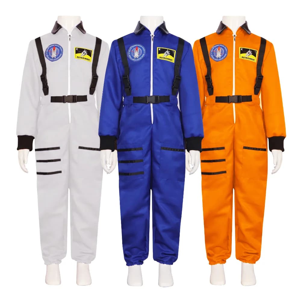 Abbigliamento coswear da astronauta, tuta spaziale, tuta da spettacolo teatrale per feste collective, cosplay, tuta spaziale