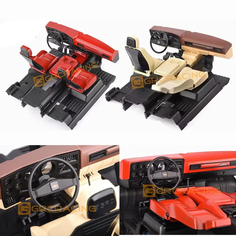 Grc 1979 Simulazione Console Centrale Sedile Parti di Modifica Per 1/10 Rc Auto Traxxas Trx4 Blazer K5 Interni Pioneer G161kb