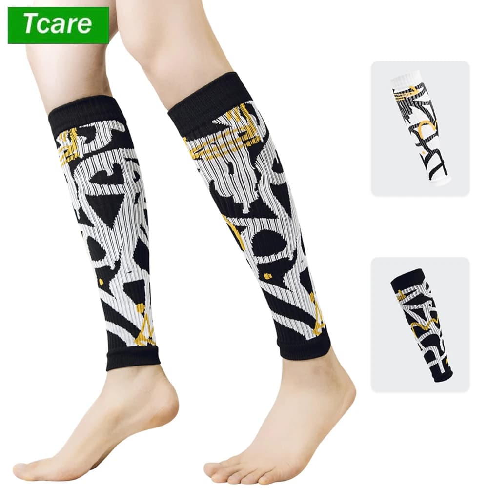 1 paio di ginocchiere a compressione per gambe manicotto per polpaccio atletica per polpacci protezione per ginocchiere per donne e uomini