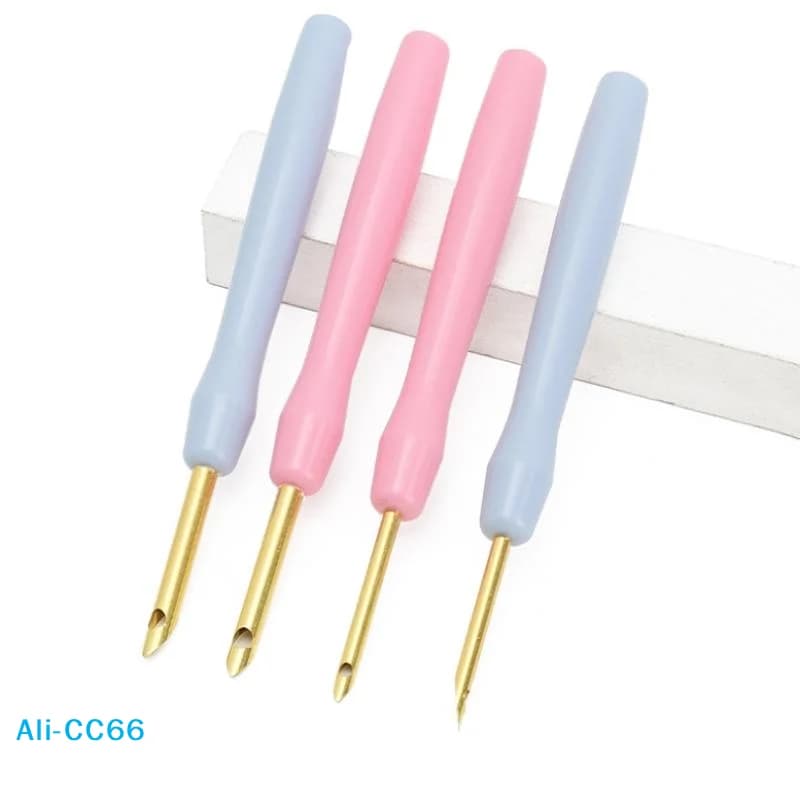 【C】DIY Punch Needle Embroidery Rug Making Kit All-in-One, Tool Set with Needles Hoop Yarn for Beginners Adult Craft Gift