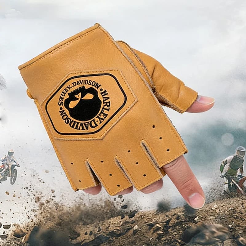 Motorcycle Half Finger Gloves Outdoor Riding Breathable Protective Gloves For Harley Davidson Pan America ADV PA1250 PANAMERICA