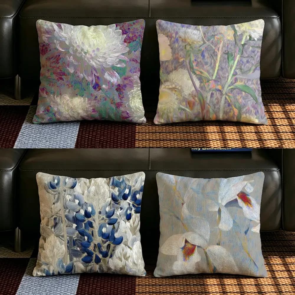 Set di fodere per cuscini in lino naturale Artist A-Anna C-Condo, decorazione completa per divano, camera da letto e sedia