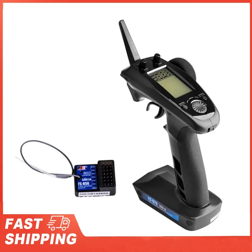 Trasmettitore FlySky FS-GT5 2.4G 6CH AFHDS RC con ricevitore FS-BS6 per modello di barca per auto RC