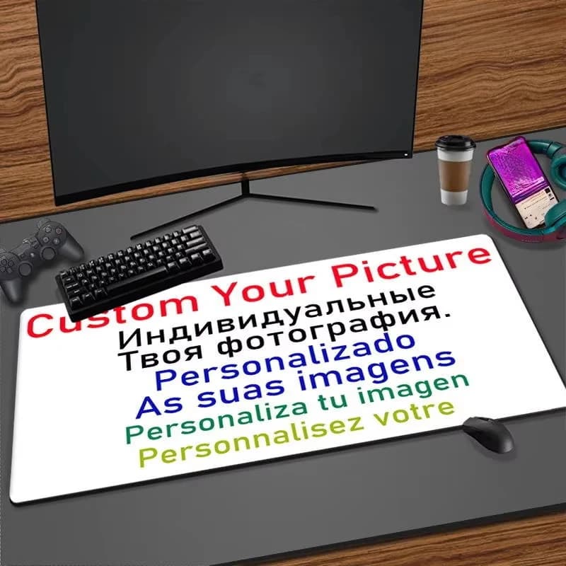 Office Mousepad Custom Print Mouse Pad Diy Large Playmat Gaming Customized Mat XXL Size Gamer Keyboard Anime Desk Mats