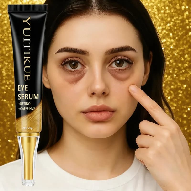 YUITIKUE Caffeine Eye Cream 20 g - Fast-acting and lifting, Energizes the eye contour, Day and night use, Reduces swelling