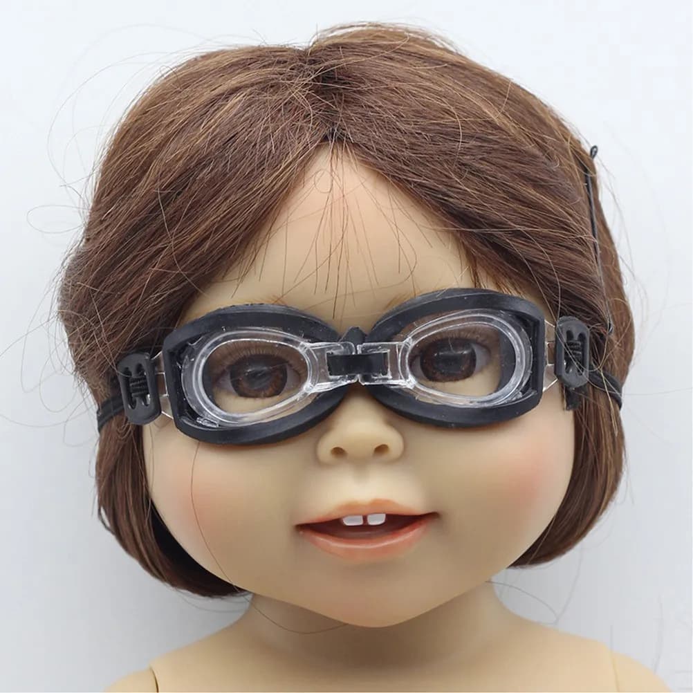 4 occhiali da nuoto in miniatura, accessori in miniatura, occhiali da nuoto portatili, leggeri e resistenti, decorazioni fotografiche per occhiali da bambino