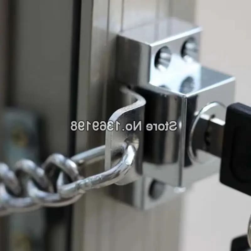 1 pezzo Serratura per porta e finestra a battente Sicurezza antifurto Serratura a catena per porta Proteggi la serratura di sicurezza dei bambini Previene la caduta del bambino