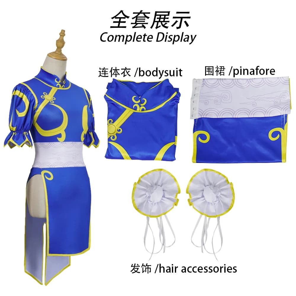 Costume da bagno sexy stile Qipao per cosplay, costume tradizionale cinese per la danza del leone, costume classico ispirato ai guerrieri per giochi di ruolo
