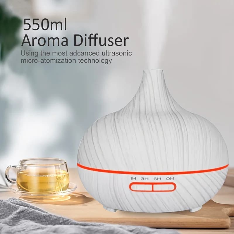 For Home 550ml Essential Oil Aroma Oil Diffuser Remote Control Soundwave technology Aromatherapy Oil Aroma Oil Diffusers Cool M