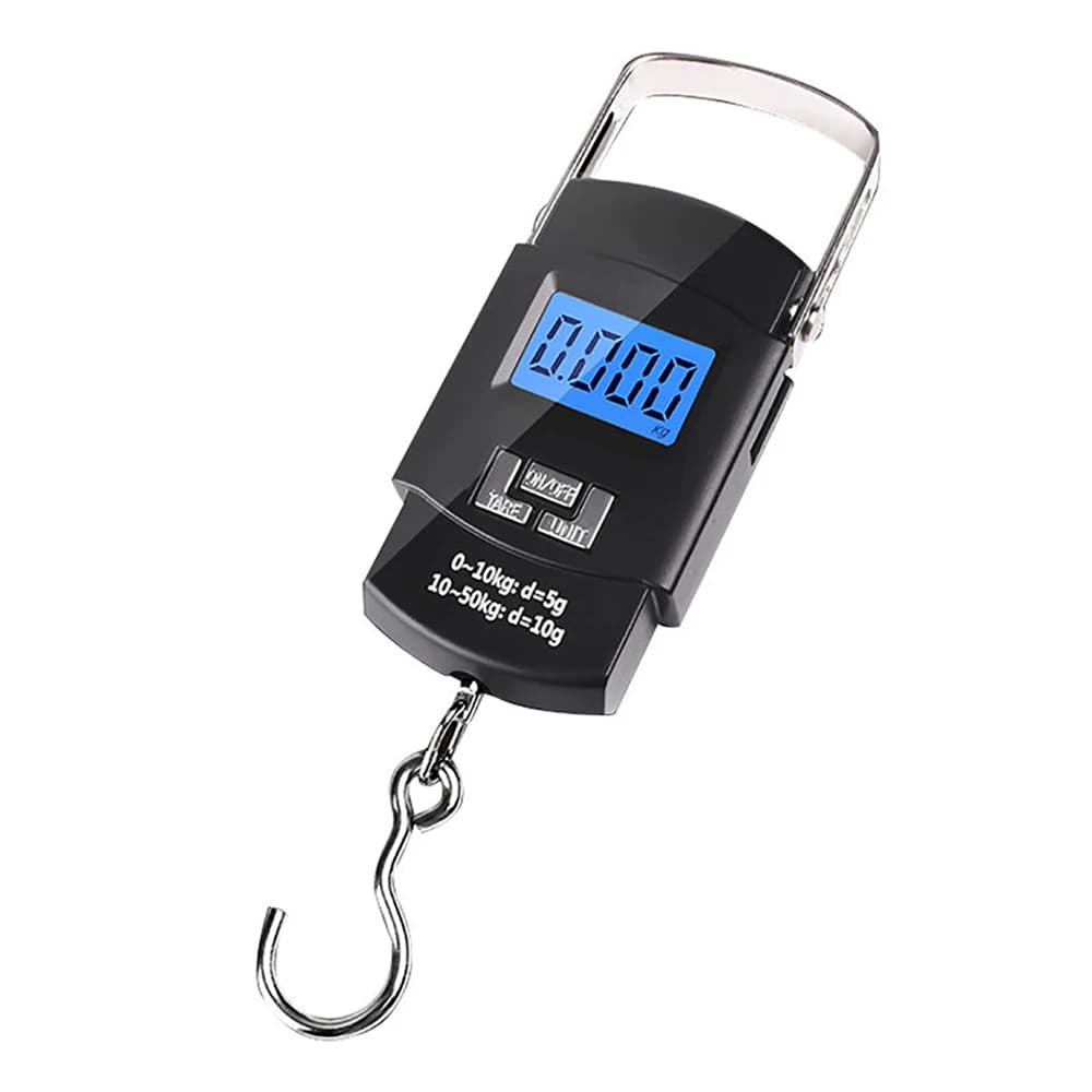 Bilancia Elettronica Portatile 50kg LCD di Precisione, Bilancia Elettronica Portatile 50kg/10g, Bilancia per Bagagli, Bilancia per Corrieri, Bilancia a Molla Portatile