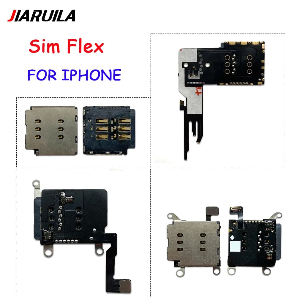 Vassoio SIM Card Presa Slot Adattatore Lettore di connettori Cavo flessibile Parti di ricambio per Iphone 15 14 13 12 Pro Max Mini Plus