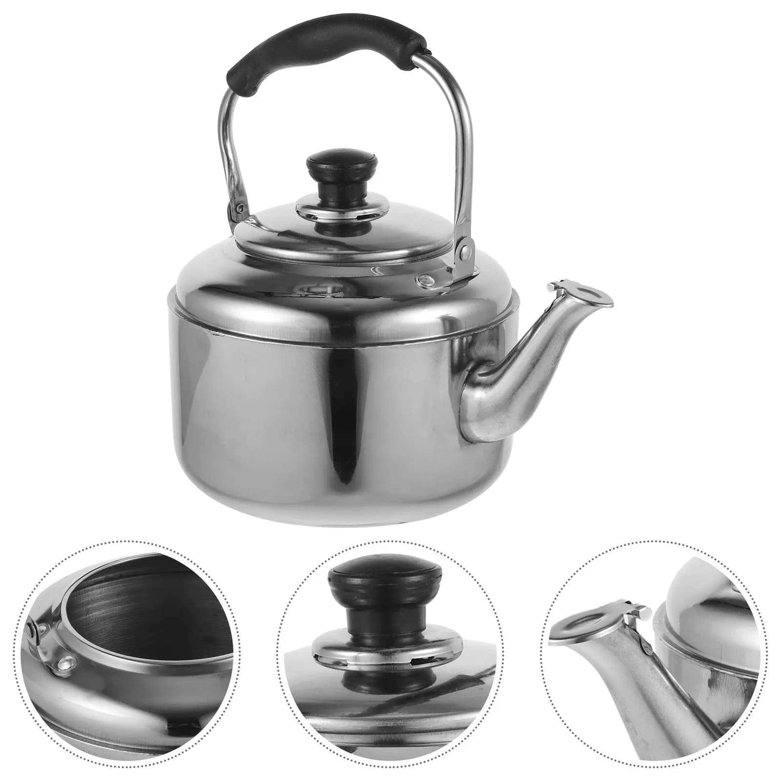 Stainless Steel Electric kettle for Hot Water, Large, for Gas cooking