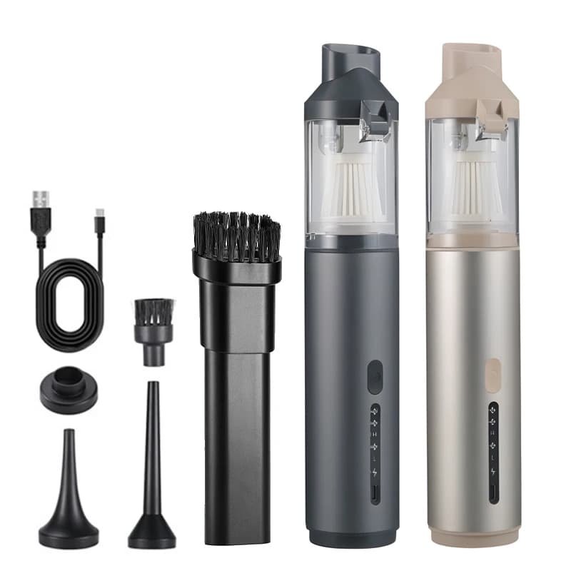 Potente aspirapolvere wireless per auto 16000PA Mini aspirapolvere portatile senza fili 3 in 1 con materiale ABS di potenza da 120 W