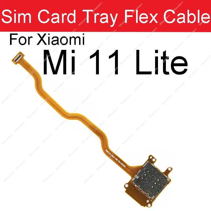 Cavo flessibile per lettore di schede SIM per Xiaomi Mi 11 Lite Mi 11 lite connettore per lettore di Slot per schede SIM cavo flessibile Repalcement