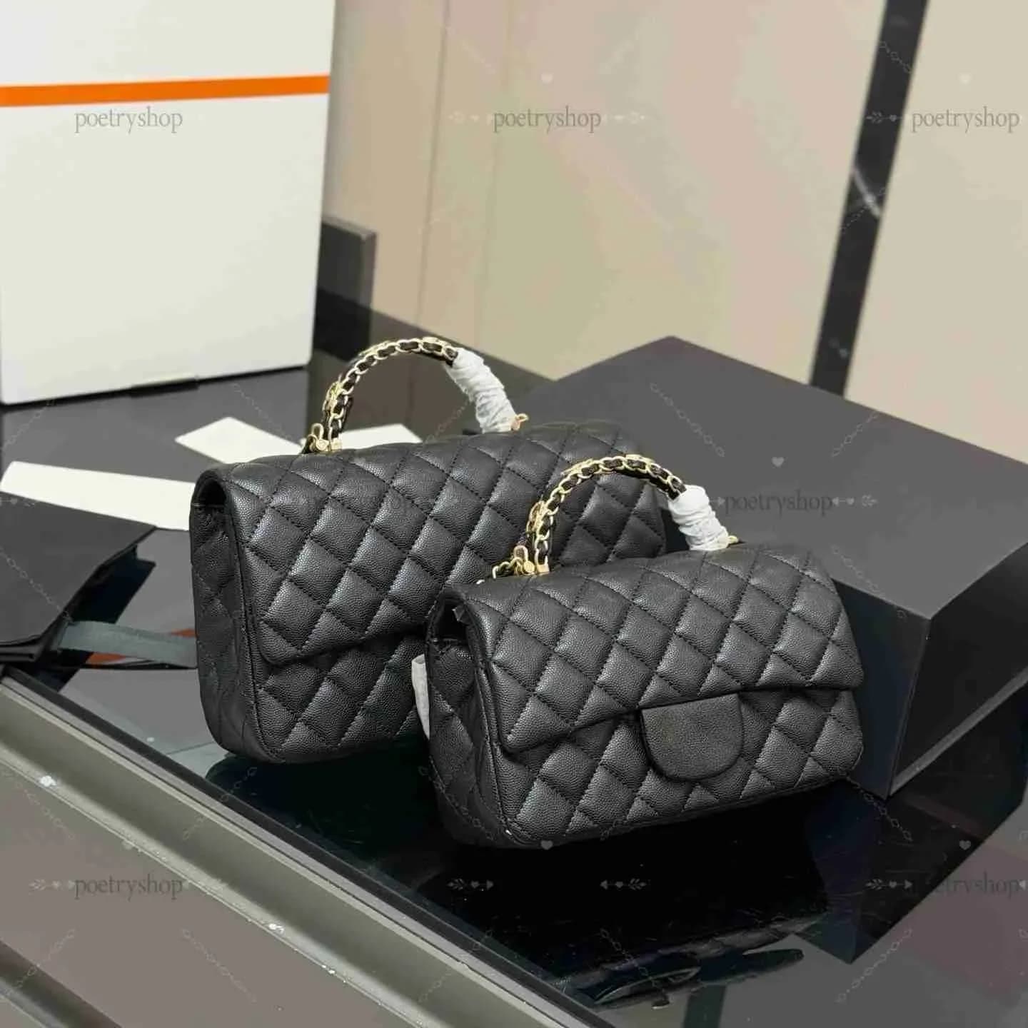Borsa a tracolla mini in morbida pelle di agnello con catena WOC e chiusura a girello, borsa a mano, mini pochette, borsa a tracolla, borsa tote alla moda