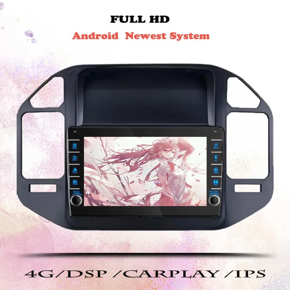 For Mitsubishi Pajero 1999 - 2006 Auto Radio Stereo Multimedia Video HU Head Unit With GPS Navi 8G ram 2Din Auto DVD Cassette