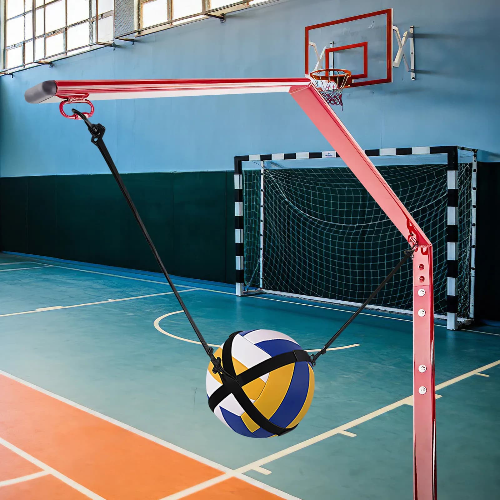 Set da 1 Pezzo: Cinghia Portatile per Allenamento di Pallavolo, Trainer Regolabile per Spike, per Giovani e Adulti, Design Leggero e Resistente all'Usura per Uso Domestico