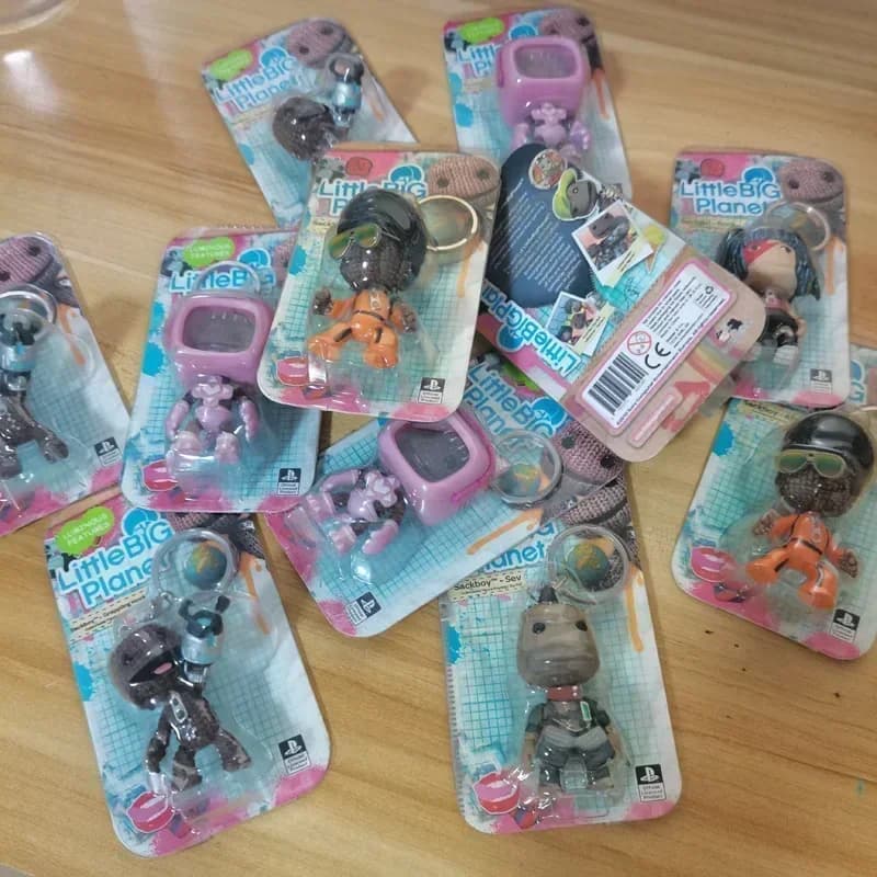 LittleBigPlanet Sackboy Cute Game Anime Figurine portachiavi modelli Kawaii Little Big Planet Robot Kitty Action Figure Toys