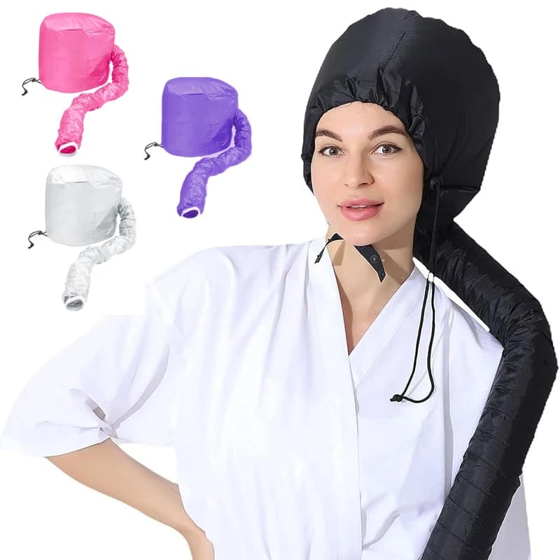 Asciugacapelli portatile asciugacapelli asciugacapelli trattamento riscaldante cappuccio asciugatura rapida casa pigro cura permanente cappuccio per asciugare i capelli