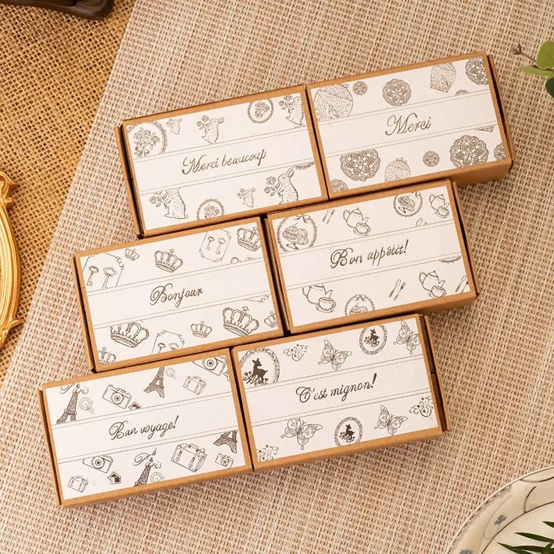 Office School Supplies Retro Nostalgic Good Times Stamps DIY Photo Album Decoration Material Stamp Set for Handbook 6 Options
