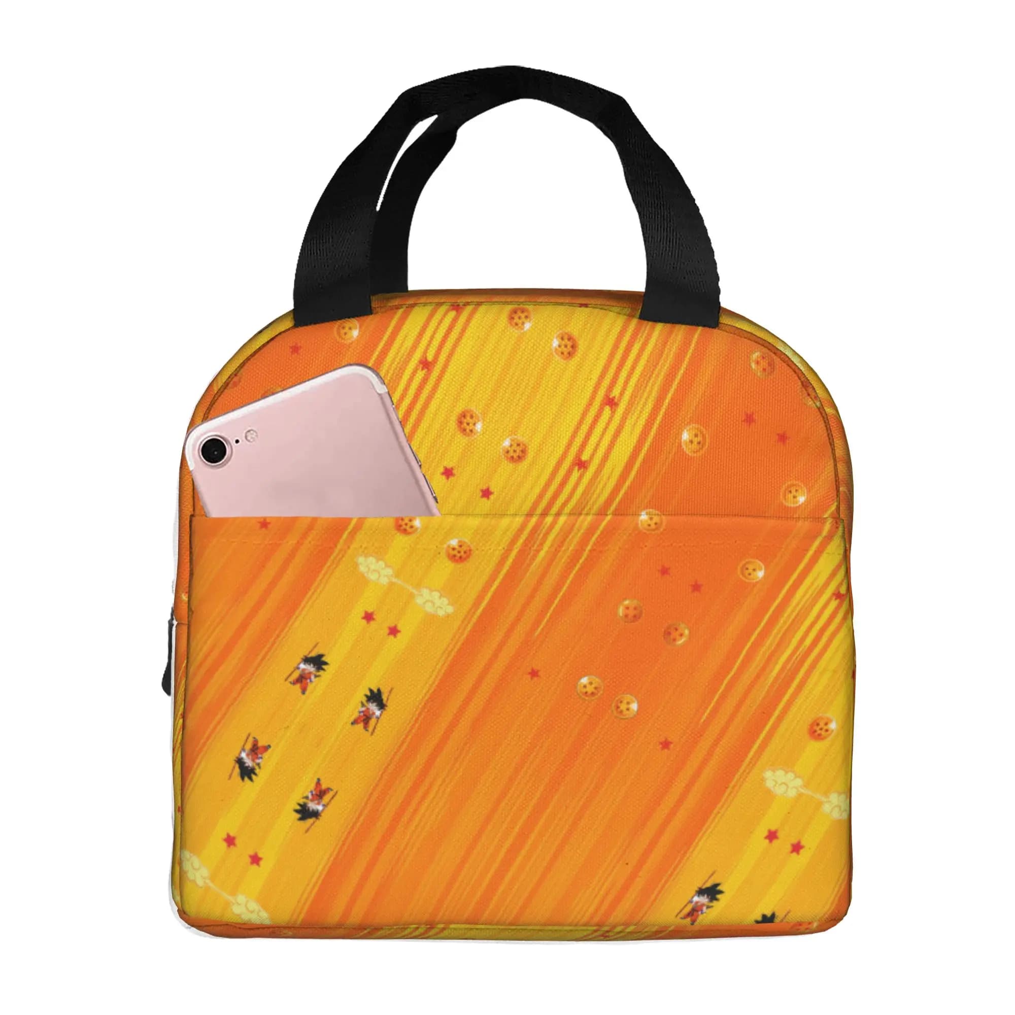 Borsa Termica Personalizzata DBZ Dragon Ball Goku per Uomo e Donna, Impermeabile, Contenitore Termico per Pranzo, Ufficio, Picnic, Viaggi