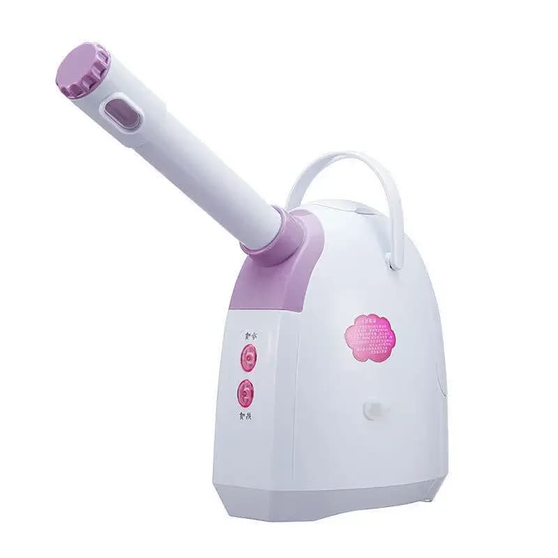 Strumento di bellezza per uso domestico, vaporizzatore facciale ionico con tre livelli di temperatura calda e fredda, umidificante e idratante.