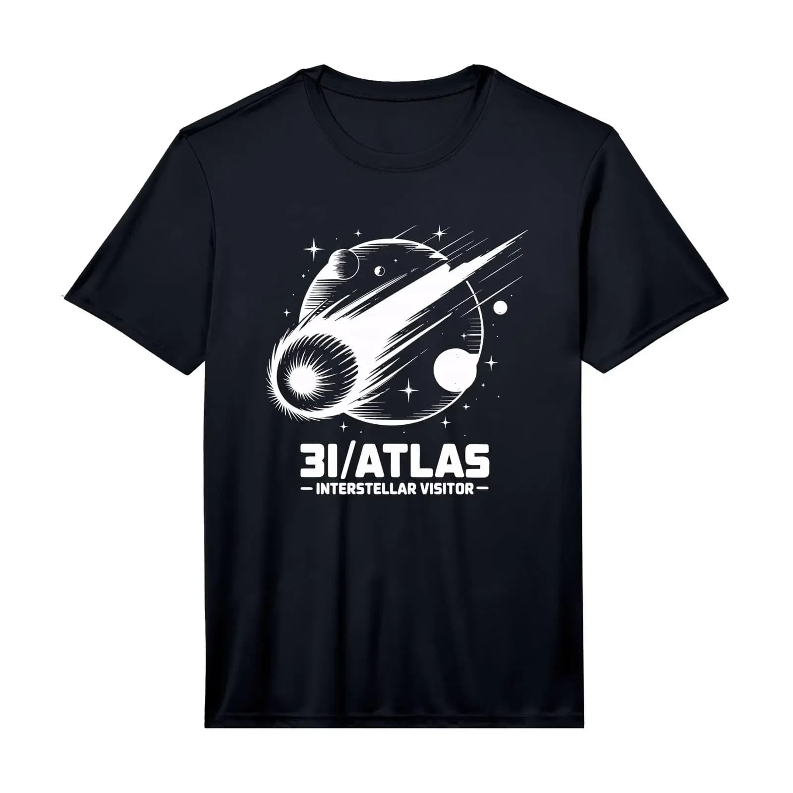 3I Atlas Interstellar Comet 2025 Space Astronomy Design Performance T Shirt vintage Washed designer clothes Breathable