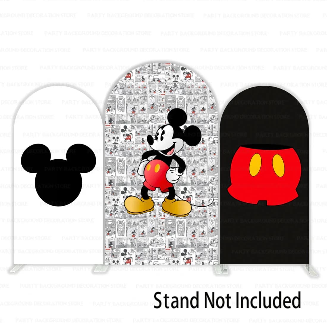 Ragazze ragazzi compleanno foto fotografia sfondo Banner cartone animato personalizzato Mickey Minnie Mouse cane Pluto Disney testa arco sfondo