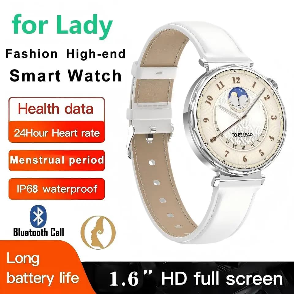 Customizable Smartwatch with DIY Dial for Women, BT Calls, Remote Control, Photography, Mestrual Cycle Monitoring