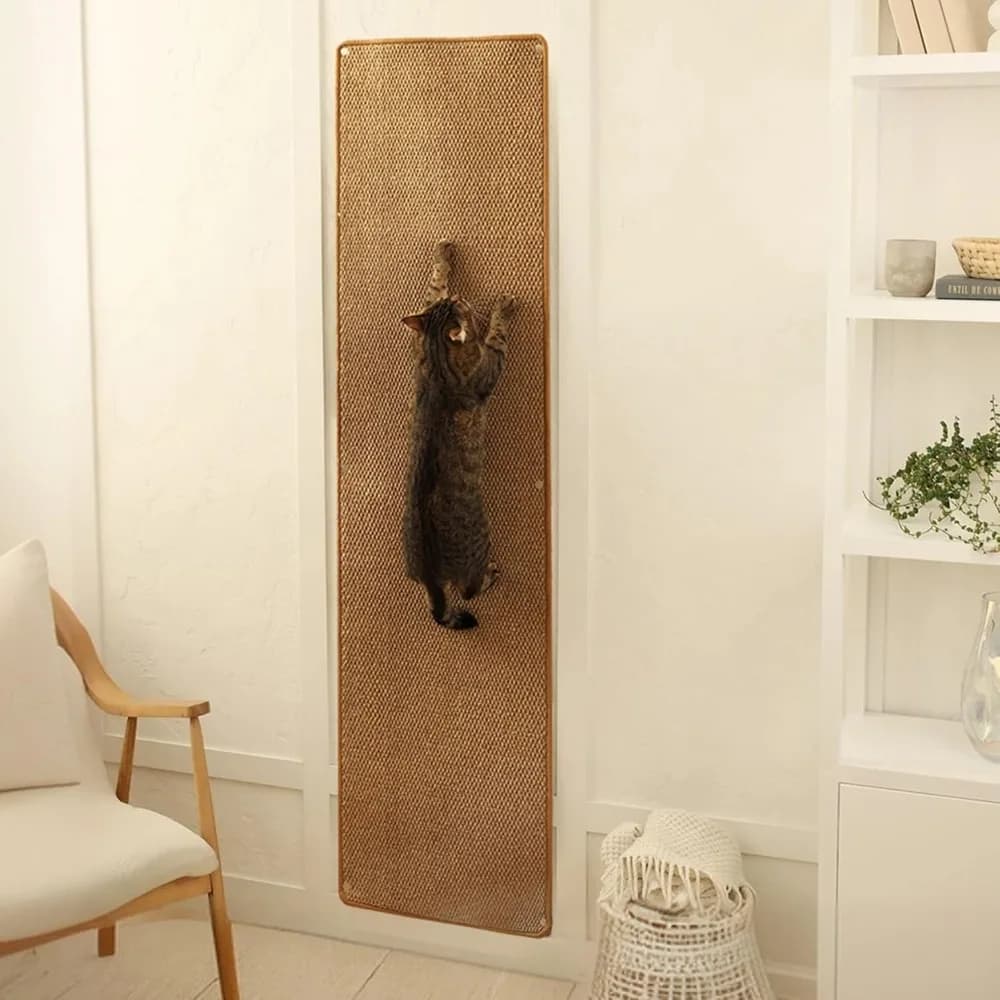 Tappeto Arrampicata per Gatti da Interno, Tappetino Graffiatore da Parete per Gatti