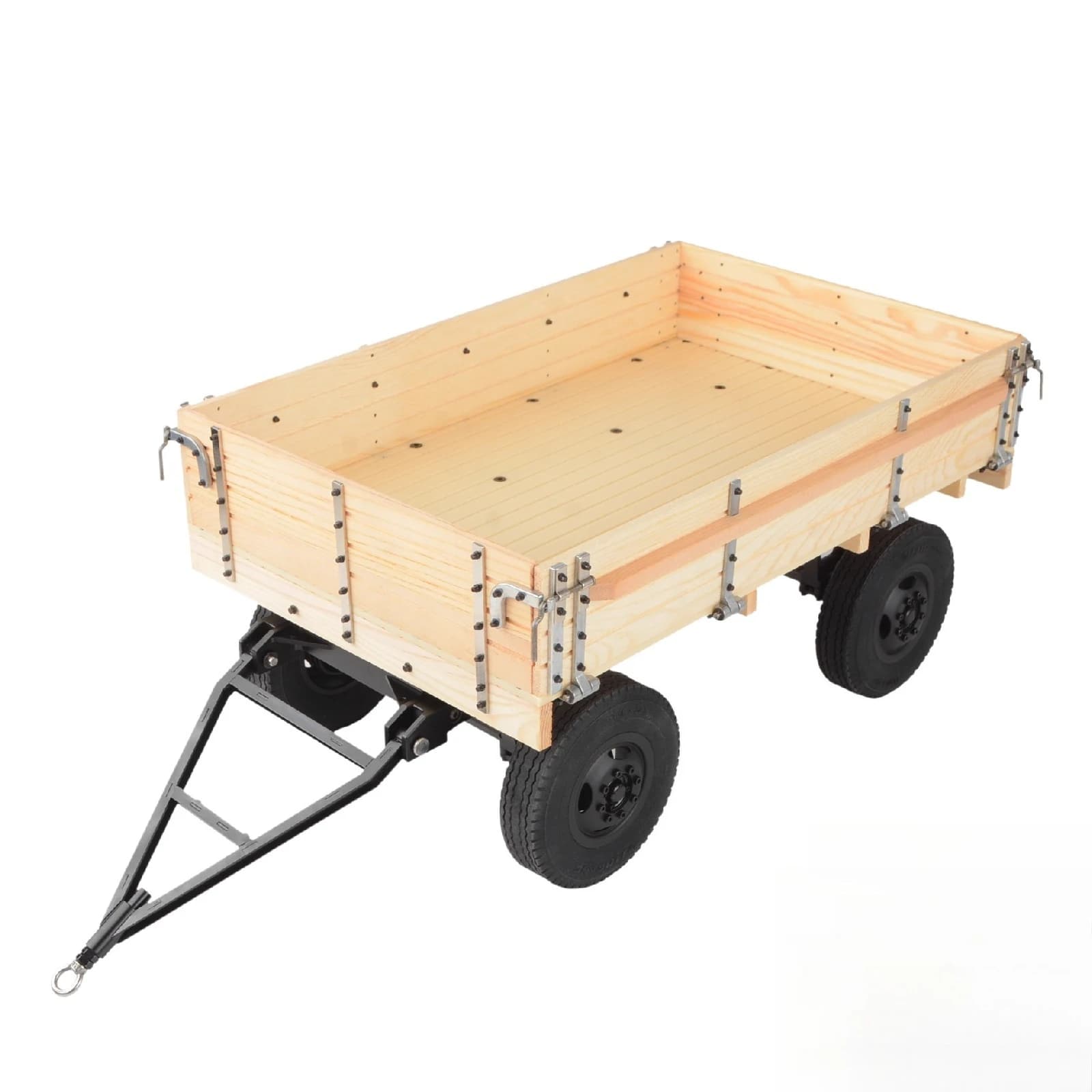 1/12 Rimorchio KIT Versione Simulazione Modello di rimorchio a pianale Telaio in metallo Modello di rimorchio giocattolo