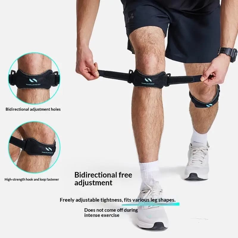 1 Pezzo Fascia per Tendine Rotulee, Supporto per Ginocchio per Escursionismo, Basket, Corsa, Tennis, Pallavolo, Squat