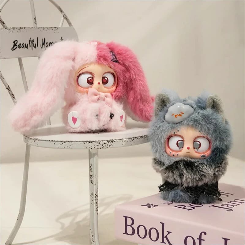 Nuova Serie di Bambole Magiche Three Gazo, Scatola Misteriosa in Vinile e Peluche, Figurine Anime Kawaii, Ciondolo Decorativo, Sacchetto Sorpresa, Regali Raffinati