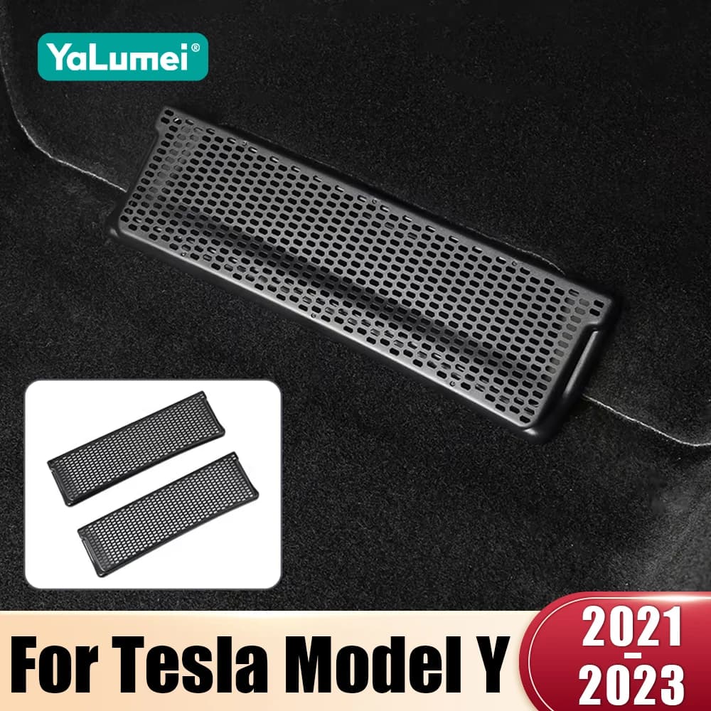 Per Tesla Model Y 2021 2022 2023, Copertura Anti-Intasamento per Bocchette d'Aria, Rete Protettiva Contro la Polvere, Coperture per Uscite d'Aria Sotto il Sedile