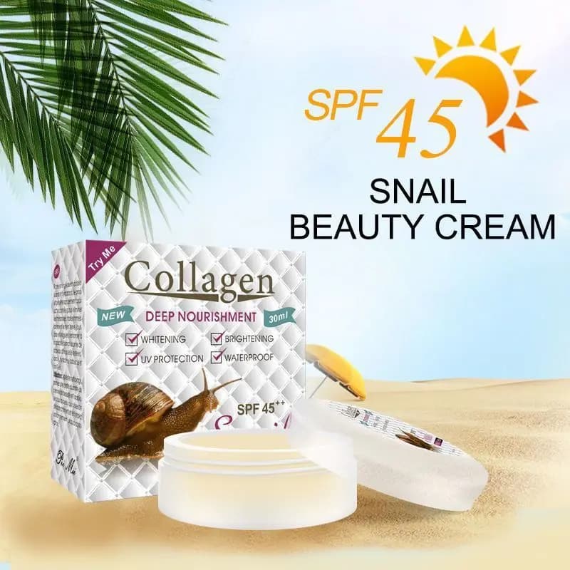 Snail Extract Collagen Pearl Luxury Face Cream Anti Dry Hydrating Anti Fine Lines Moist Gel Anti Aging Daily Skin Care